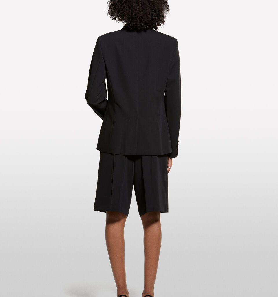 Black blazer with gold buttons - women's blazers - Black | Sisley image number 2